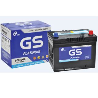 ẮC QUY KHỞI ĐỘNG GS MF 12V-70AH (20HR), 80D26L