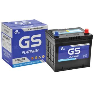 ẮC QUY KHỞI ĐỘNG GS MF 12V-60AH (20HR), 55D23R