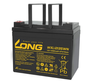 ẮC QUY KÍN KHÍ (VRLA AGM) LONG 12V 135WPC-1.67VPC-15Min, WXL12135WN