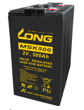 ẮC QUY KÍN KHÍ (VRLA AGM) LONG 2V-500AH (10HR), MSK500, F18-M8