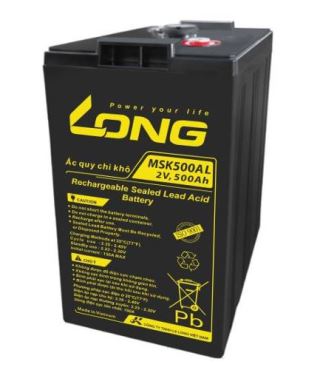 ẮC QUY KÍN KHÍ (VRLA AGM) LONG 2V-500AH (10HR), MSK500AL, F18-M8