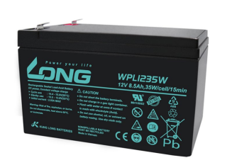 ẮC QUY KÍN KHÍ (VRLA AGM) LONG 12V-35WPC-1.6VPC-15Min, WPL1235W, F2